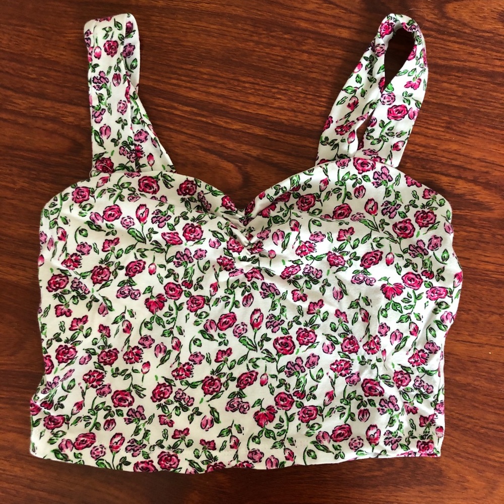 Floral crop top